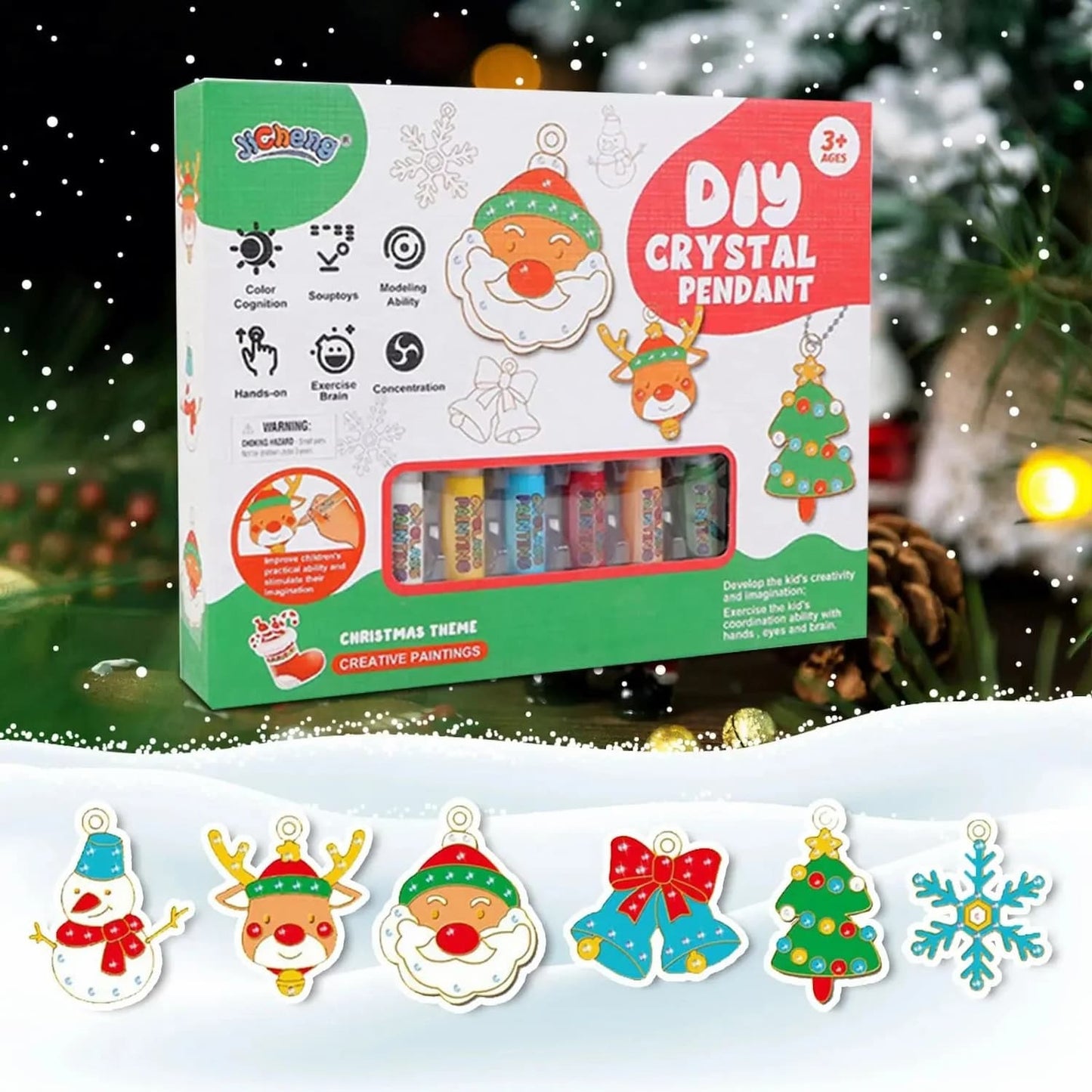 PendantKit - DIY-Kristallmalerei-Set — Farbenfrohe Kristallanhänger selbst gestalten