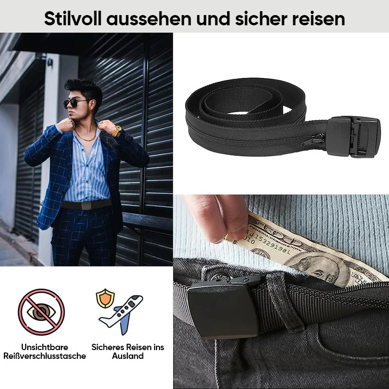 Gluschwein - Anti-Diebstahl-Gürtel mit versteckter Geldtasche