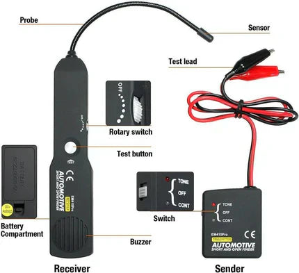 Gluschwein - 🔥LETZTER TAG DES SALE – 50 % RABATT🔥Elektrischer Unterbrechungs- und Kurzschlussfinder für Autos