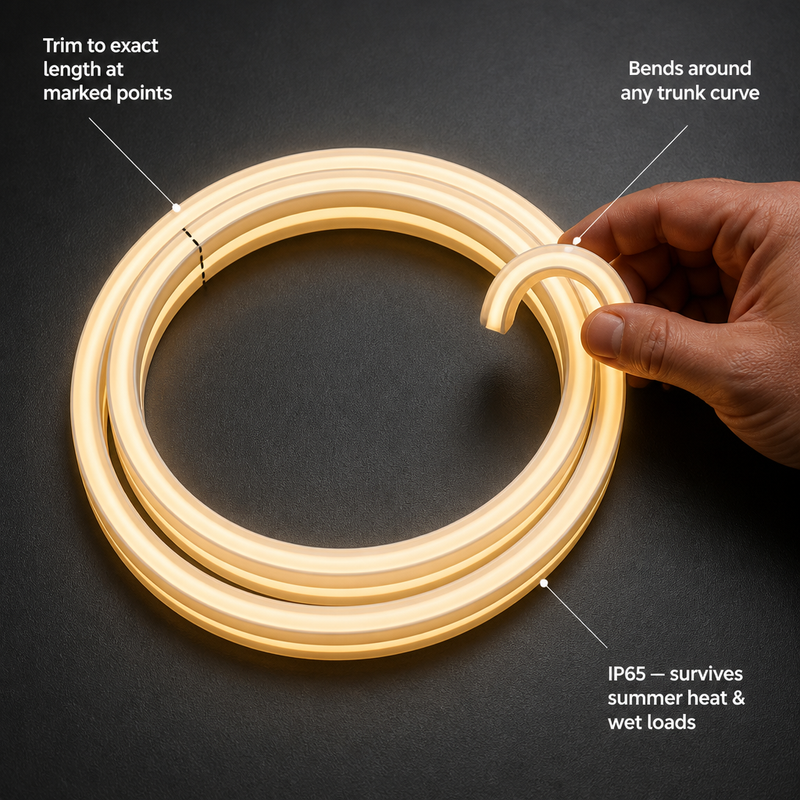 Gluschwein - Trunk Light Strip - Jedes Mal, wenn du den Kofferraum öffnest, wird er von einer automatisch eingeschalteten Beleuchtung erhellt