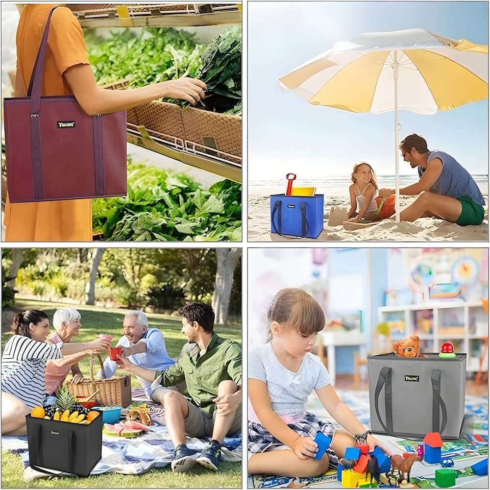 Gluschwein - Foldable Tote - Faltbare Tragetasche mit verstärktem Boden