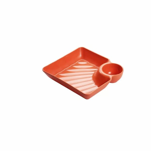 Gluschwein - Dip Plate - Teller mit separatem Soßenfach für sauberes Essen