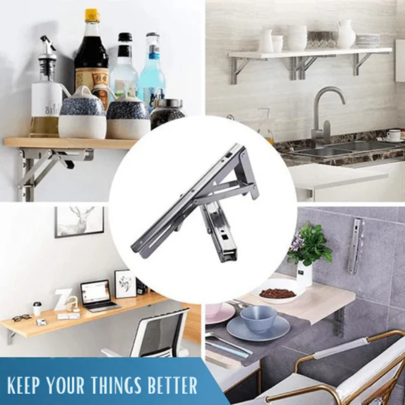 FoldBracket - Stabile, klappbare Halterung für optimale Raumnutzung [1+1 GRATIS!!]