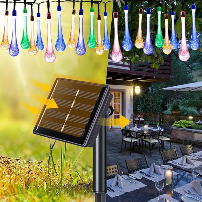 DropLights - Solar Lichterkette – Bringt Wärme und Zauber in Ihren Garten