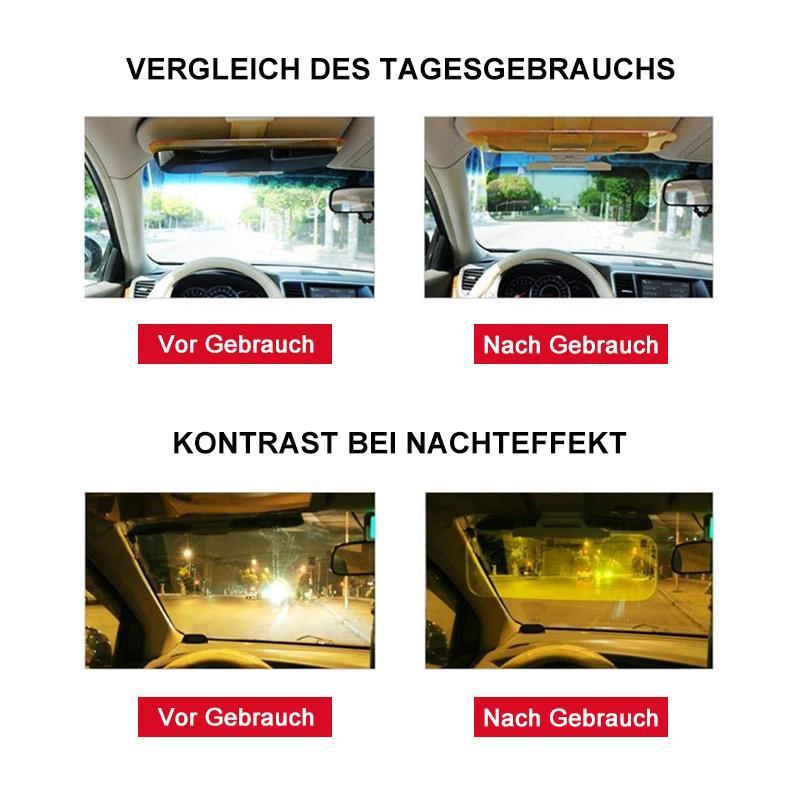 Gluschwein - Transparente, blendfreie Sonnenblende für Autos