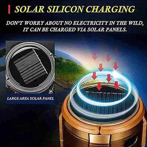 🔥Solange der Vorrat reicht 40 % Rabatt!🎉Tragbare LED-Campinglampe mit Ventilator（Sommer-Sonderangebot）