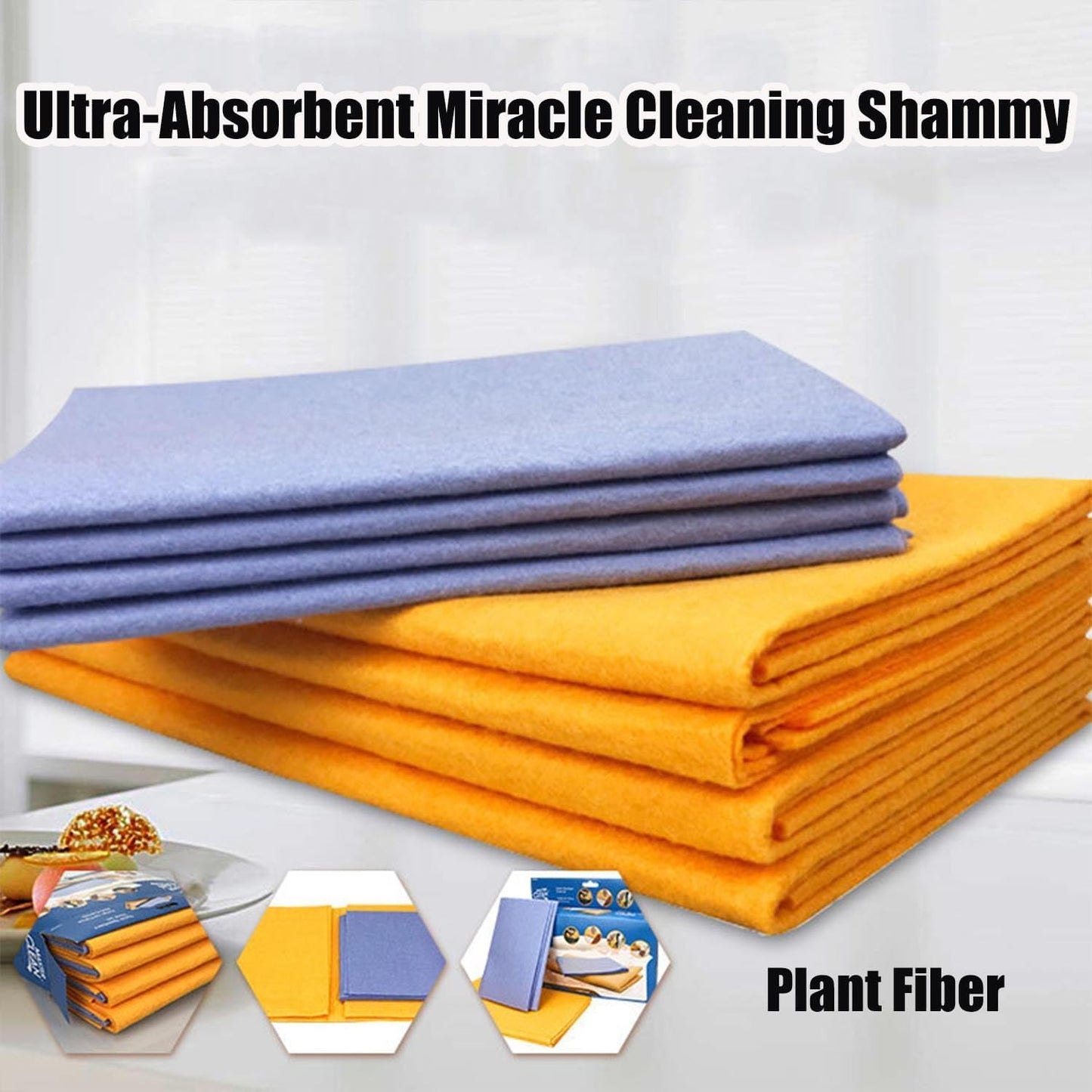 MagicTowel - Waschbare Reinigungstücher — 8er Set, langlebig & saugfähig