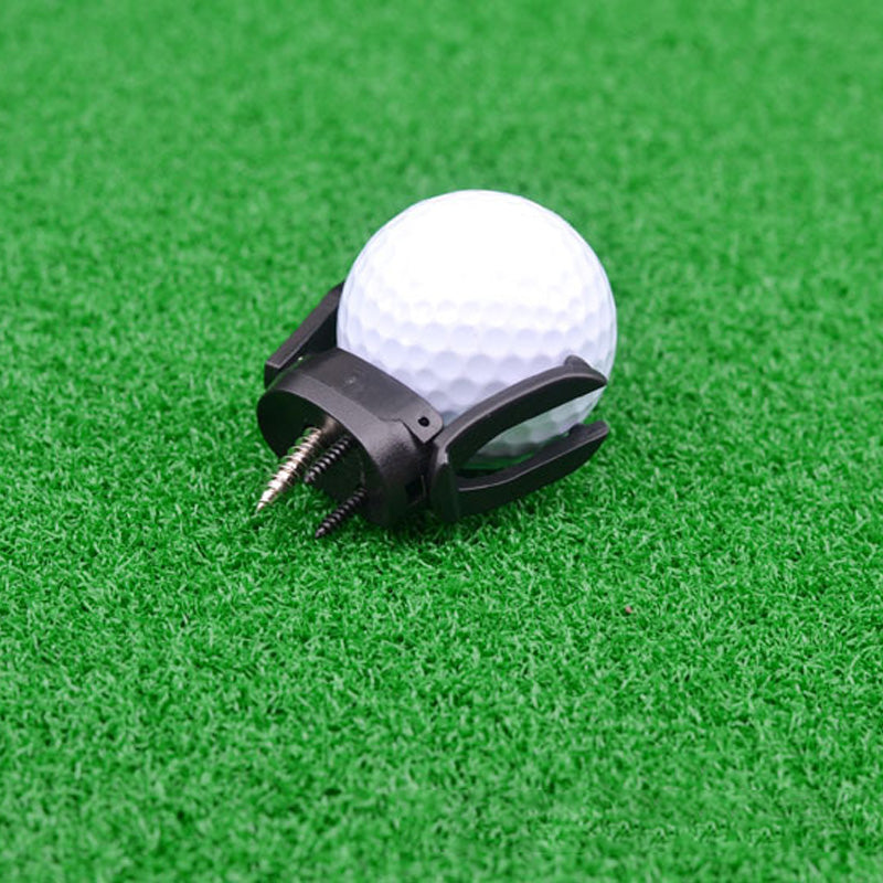 Recogida de pelotas de accesorios de golf.