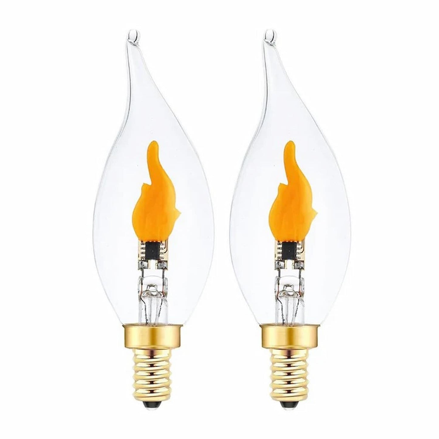 FlameBulb - LED Flackerlicht Birne (E12) — Gemütliche Beleuchtung für Flur & Eingang  [1+1 GRATIS!!]