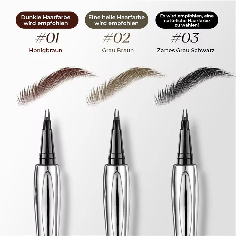 Crayon à sourcils longue tenue et waterproof avec une pointe micro fourchue