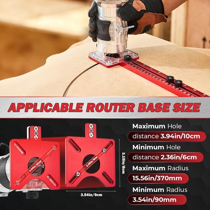Gluschwein - Router Guide - 3-in-1-Führungsschiene für Oberfräsen