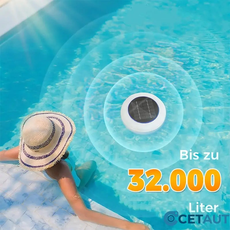 Kristallklarer Pool – ohne Chemie, mit Solarenergie! 🌞SOLARBETRIEBENER SCHWIMMENDER POOL-IONISATOR