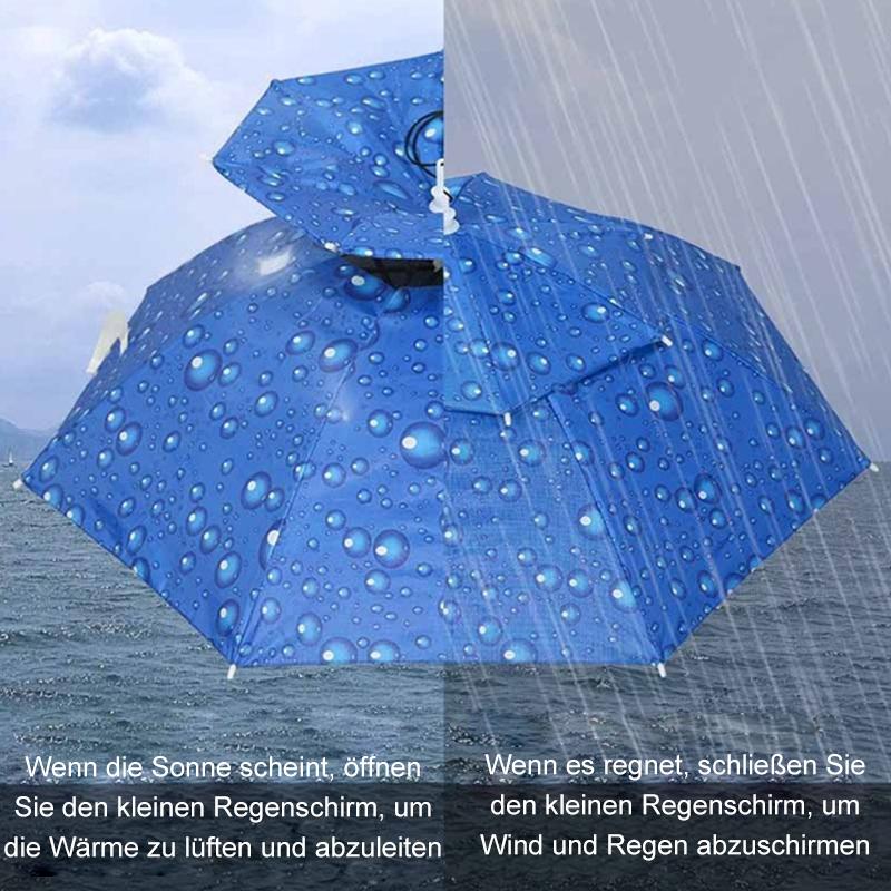 Gluschwein - Regenschirmhut für das Fischen und Gartenarbeit