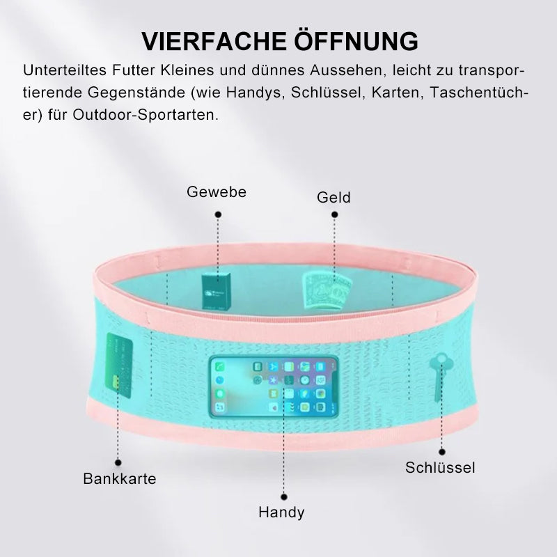 Gluschwein - Multifunktionale, atmungsaktive, verdeckte Hüfttasche aus Strick