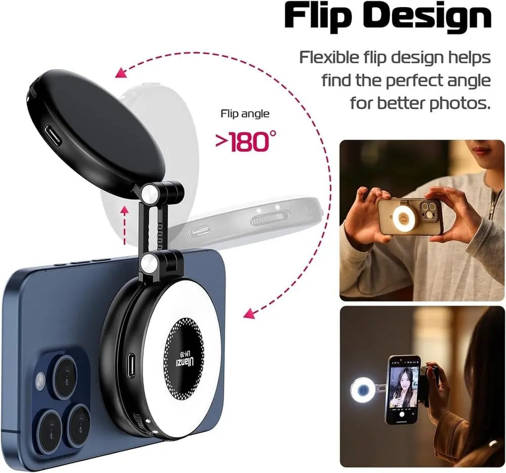 MagRingLight - Magnetischer Lichtdiffusor — Perfektes Licht für Foto & Livestream