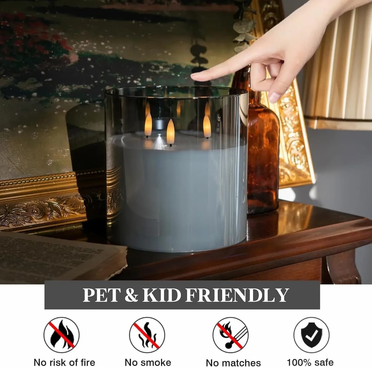 LedCandle - Große LED-Glaskerzen — gemütliche Atmosphäre per Fernbedienung