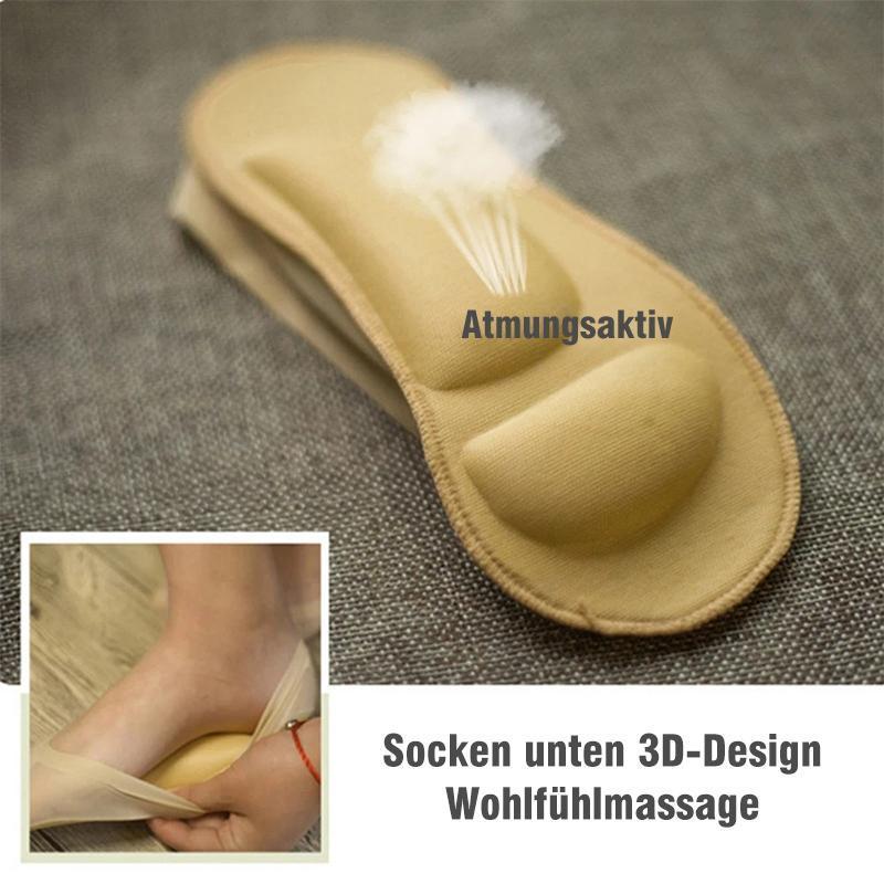 Gluschwein - 3D Fußmassage gepolsterte Lady Invisible Socken