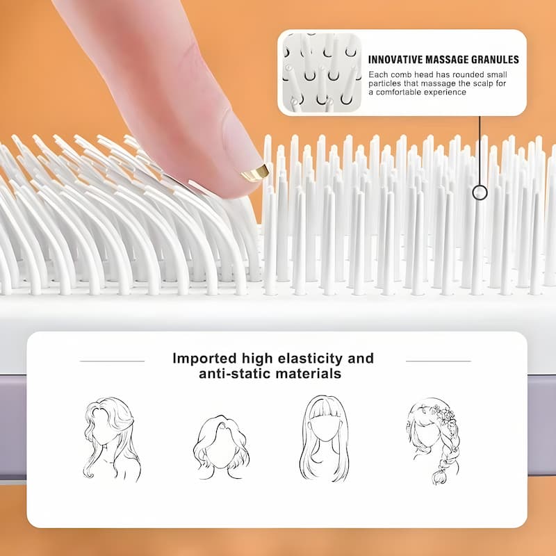 SeluBrush - Selbstreinigende Bürste — Entfernt Haare mühelos aus den Borsten