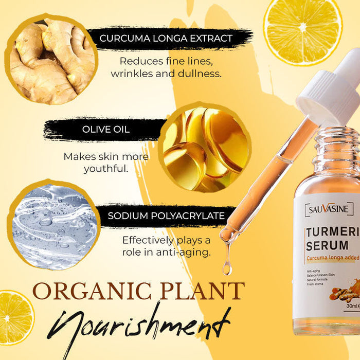 Sérum au curcuma - Dites adieu aux taches pigmentaires