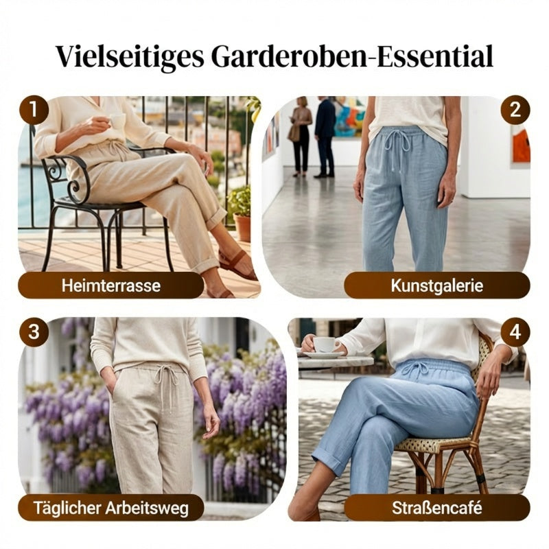 💕60% RABATT💕Lässige Baumwoll- und Leinenhosen für Damen