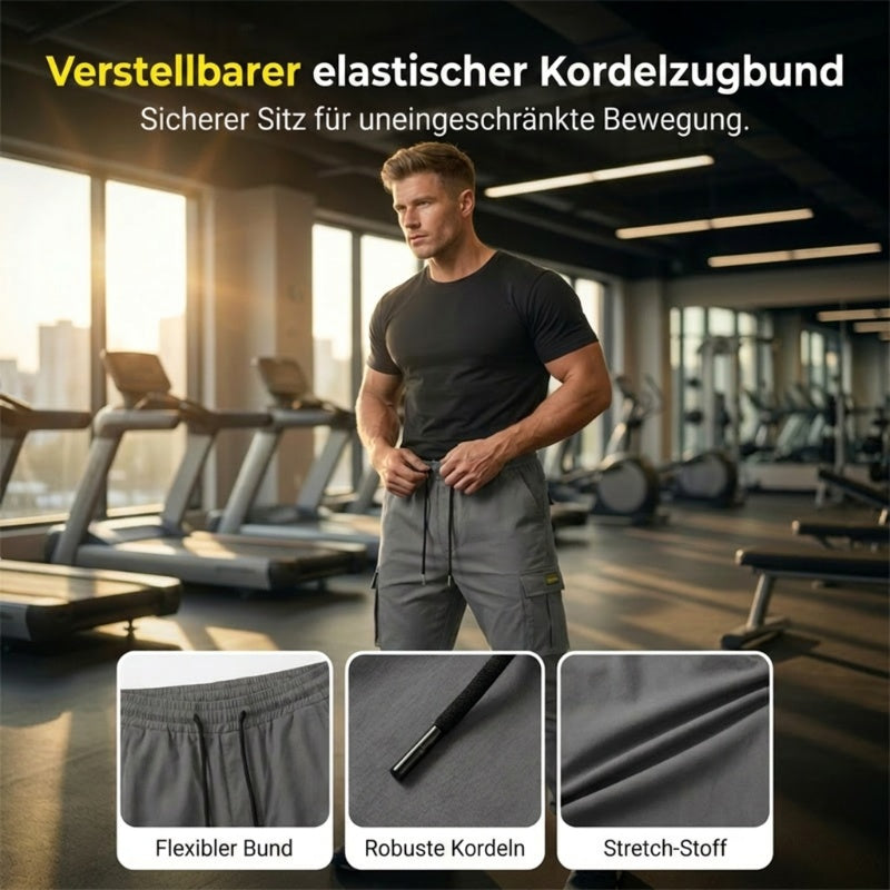 Gluschwein - 🌞 Sommerneuheiten – Jetzt bis zu 50% sparen! 💰 Lässige Cargohose für Herren mit Kordelzug