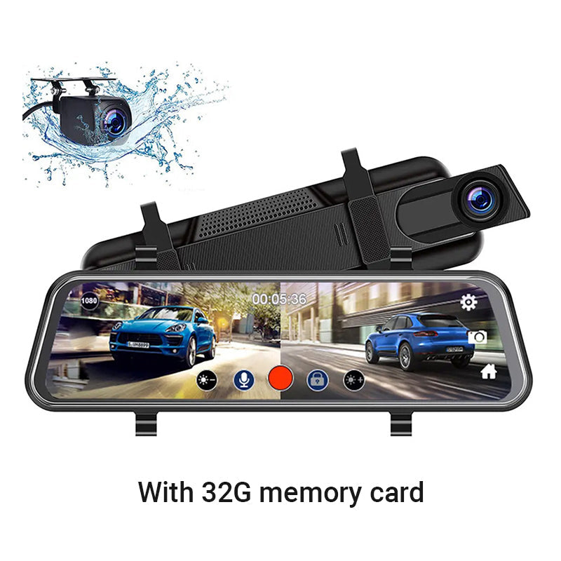 ⏰【Nur für kurze Zeit: 50 % Rabatt】👁️10-Zoll-Rückfahrkamera & Dashcam mit vollem Touchscreen – 1296P HD-Nachtsicht, Dual-Objektiv – ideal für sicheres Fahren & Parken🚗📹