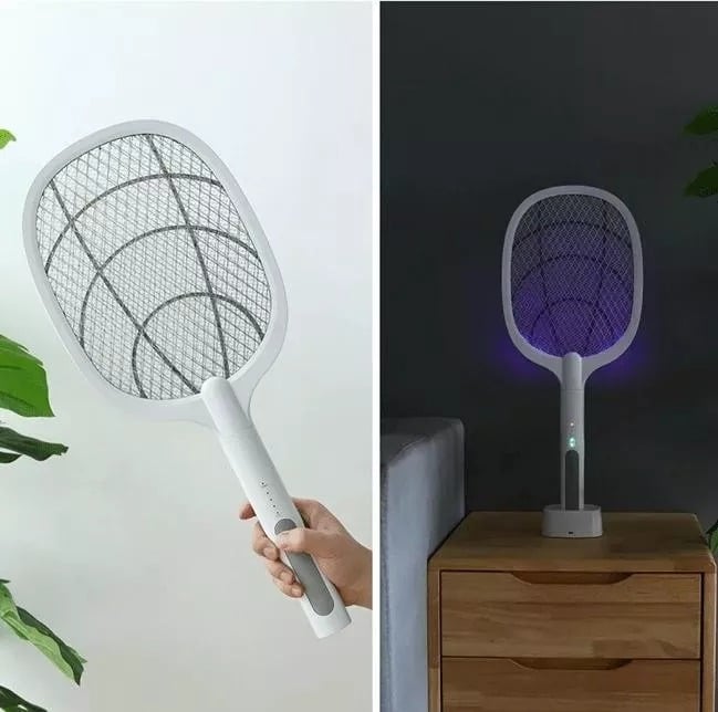 Gluschwein - 🚫🦟2-in-1 elektrische Fliegenklatsche und Mückenschutzlampe für die Nacht