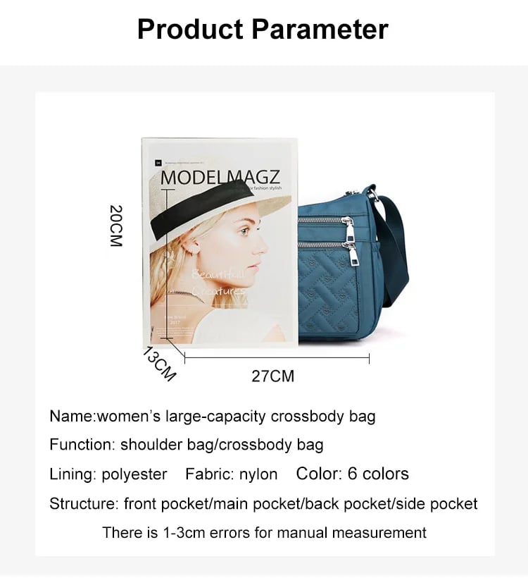 UrbanCarry – Nylon-Umhängetasche