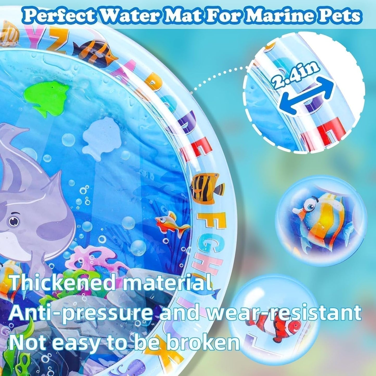 Gluschwein - 🐱 Mehr Spaß für Wohnungskatzen – 49% Rabatt ✨ Sensorische Wassermatte für Haustiere – Für spielerisches Jagen und erfrischende Abkühlung! 🐟