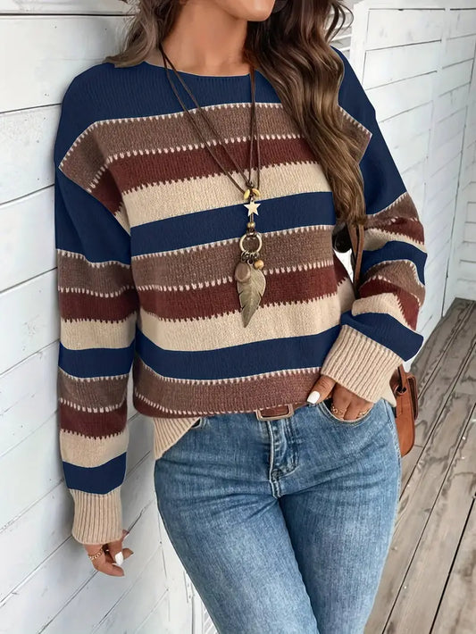 Evdokia - Lässiger Langärmeliger Pulli
