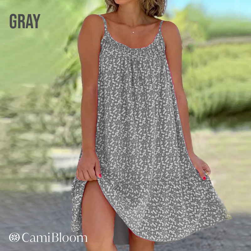 🎉Der Sommer steht vor der Tür.! 50% Rabatt 🛍️ Camisole-Kleid mit Blumenmuster