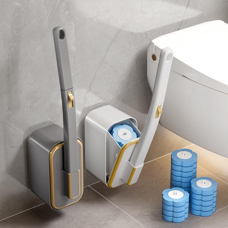 Gluschwein - 50 000+ VERKAUFT!🚽💦Innovatives Einweg-Toilettenbürstenset zur Wandmontage✨