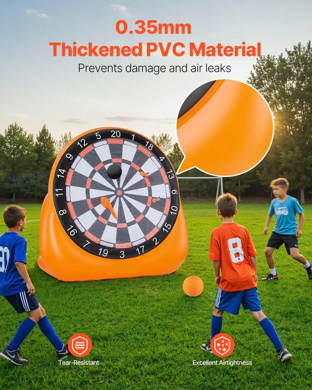 Gluschwein - 💥 HEUTE: 50% RABATT + GRATIS VERSAND!🎯Riesige Fußball-Dartscheibe (aufblasbar) – Familienspaß in 3 Min. ⚽