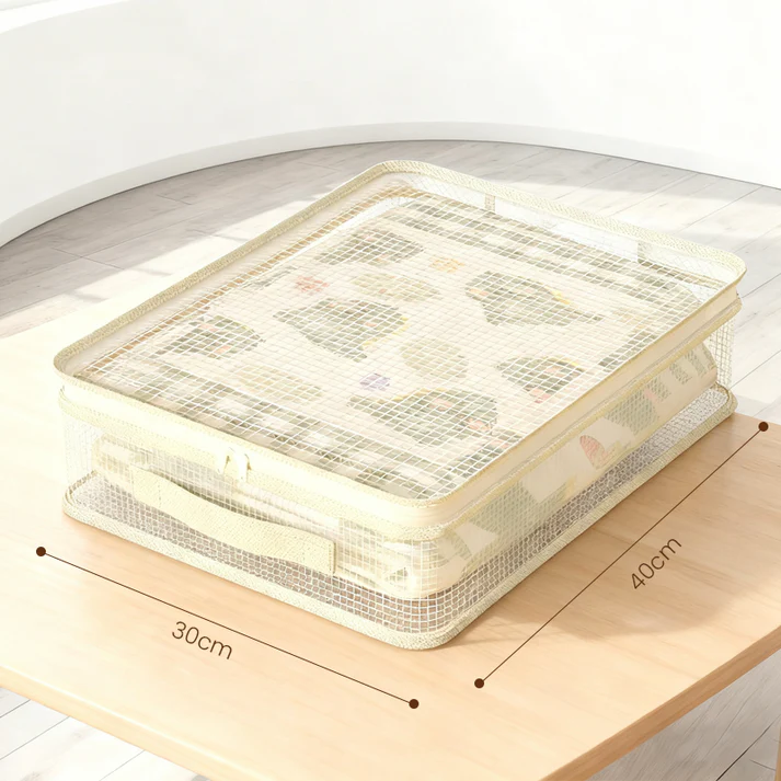 📦✨ Transparente PVC-Netz Aufbewahrungstasche – Übersichtlich ✅ langlebig 🌿 für Ordnung in jedem Raum. Übersichtlich, stabil & vielseitig einsetzbar!