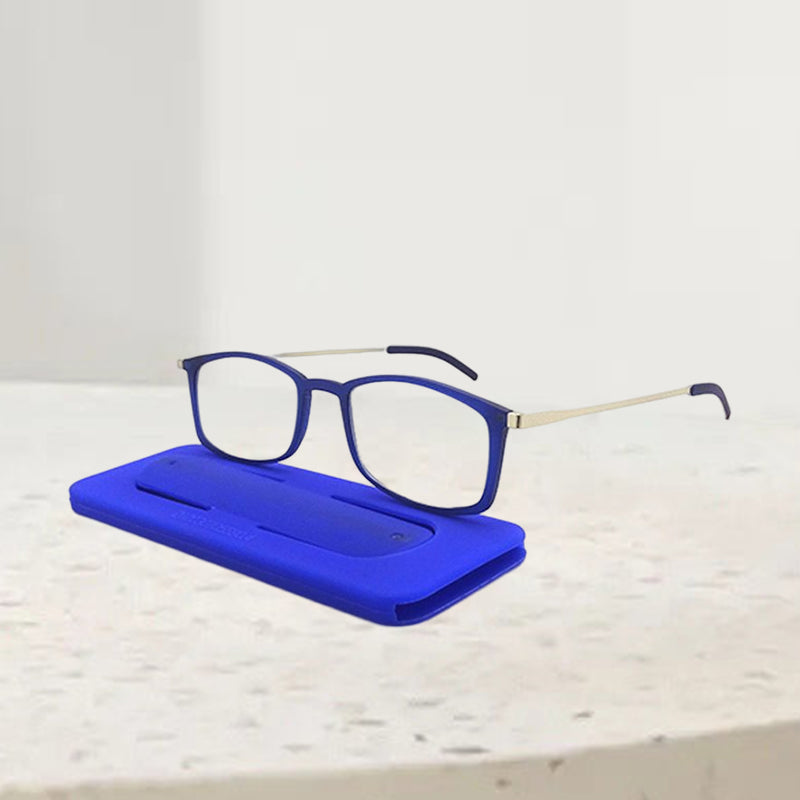 Gluschwein - Tragbare Anti-Blaulicht-Presbyopie-Brille Blau