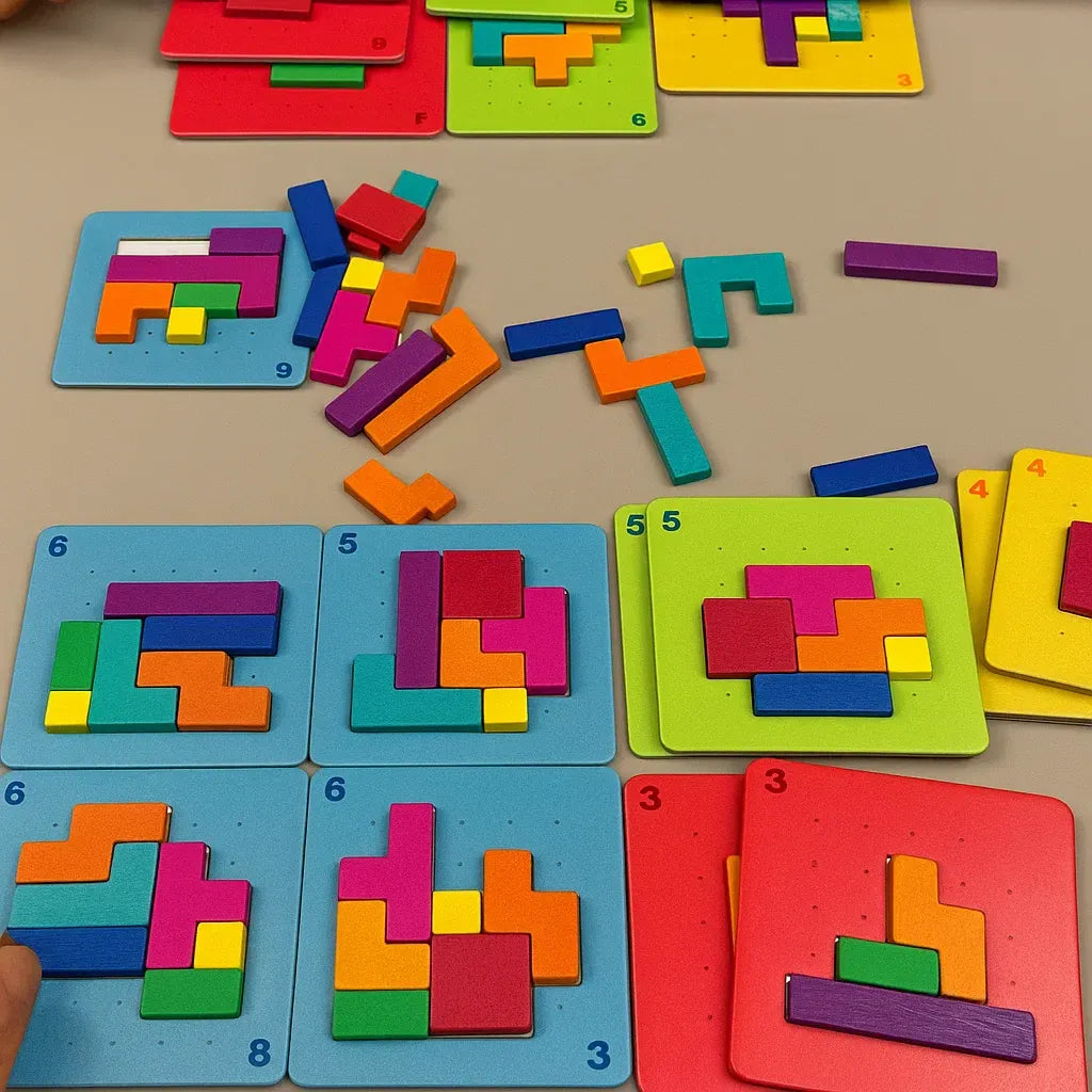 BlockPuzzle - Kinder-Puzzlespiel – Fördert Kreativität, Logik & Konzentration