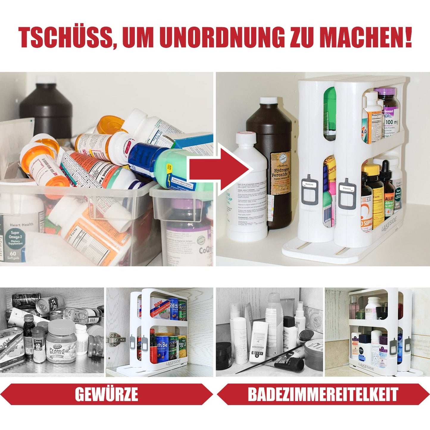 Gluschwein - Rotierender Gewürzregal-Organisator