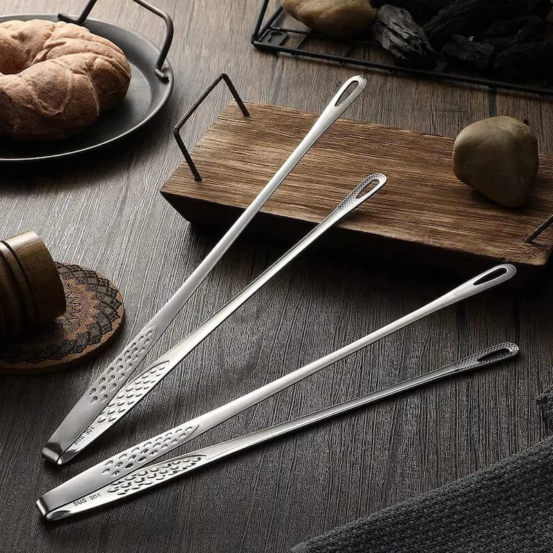 CookingTongs - Edelstahl-Grillzangen für sicheren und festen Griff