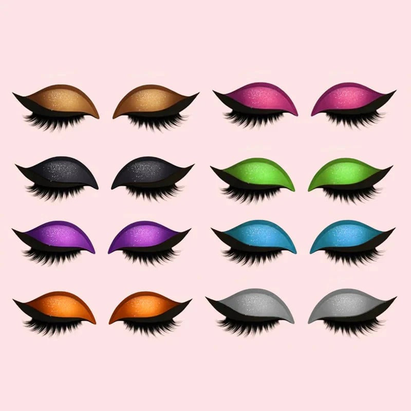 Gluschwein - Fauler Lidschatten-Wimpernaufkleber