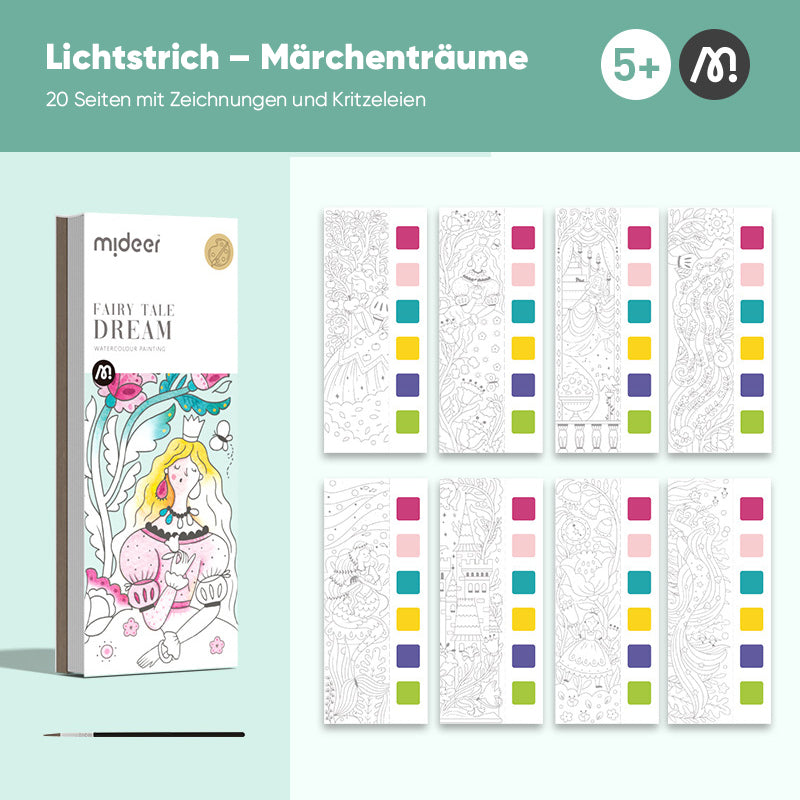 Gluschwein - Aquarell-Malbuch im Taschenformat Märchenhafte Träume