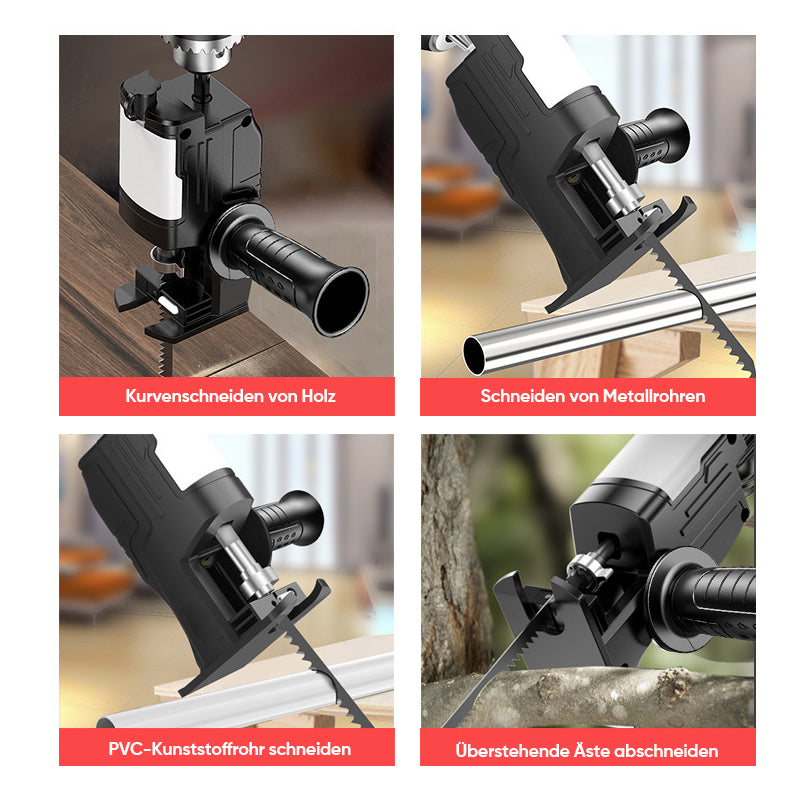 Gluschwein - Elektrischer Bohrer-zu-Säbelsägen-Adapter