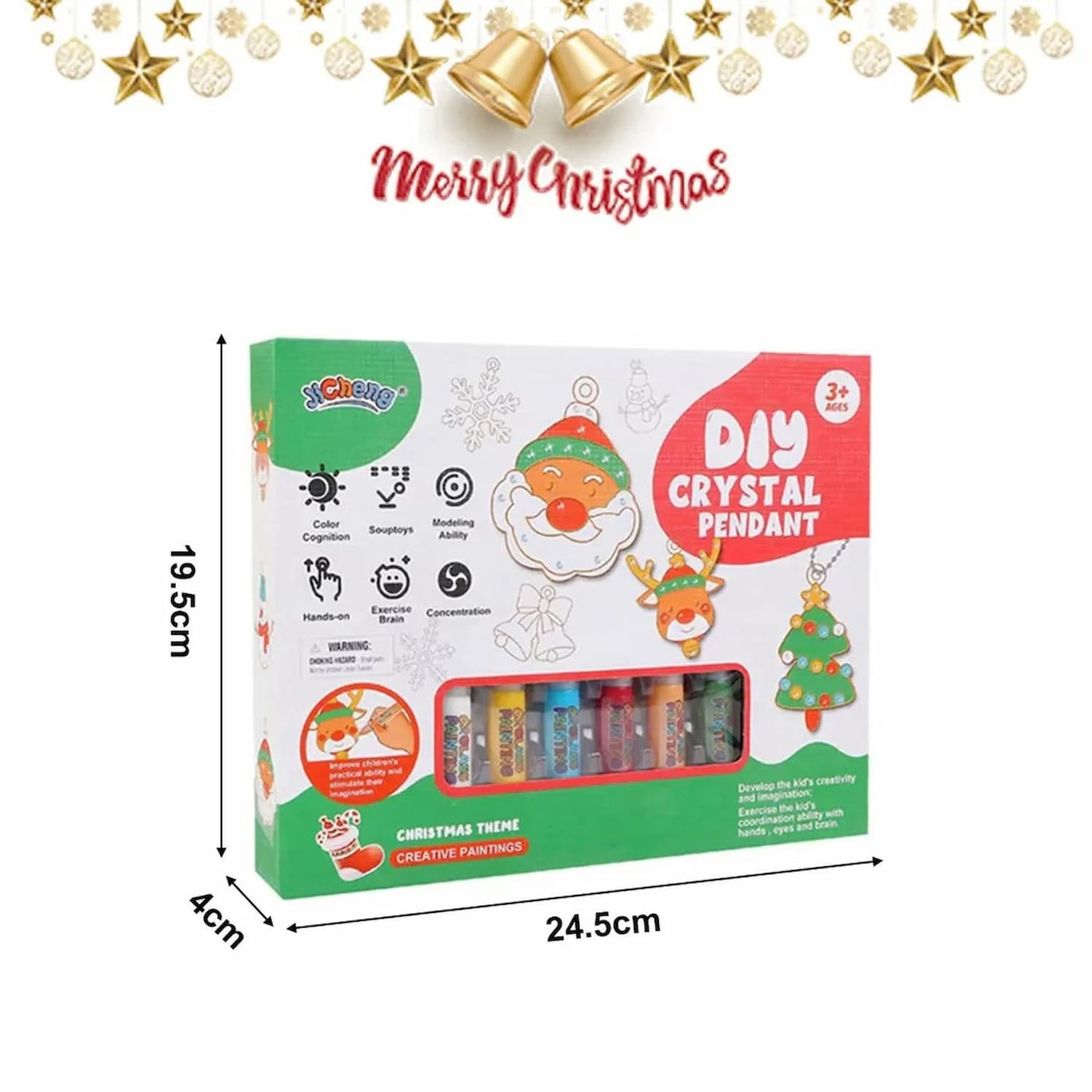 PendantKit - DIY-Kristallmalerei-Set — Farbenfrohe Kristallanhänger selbst gestalten