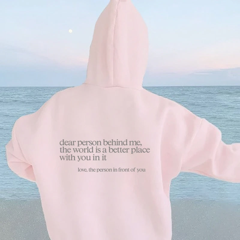 Gluschwein - ''Dear Person Behind Me''Sweatshirt Rosa