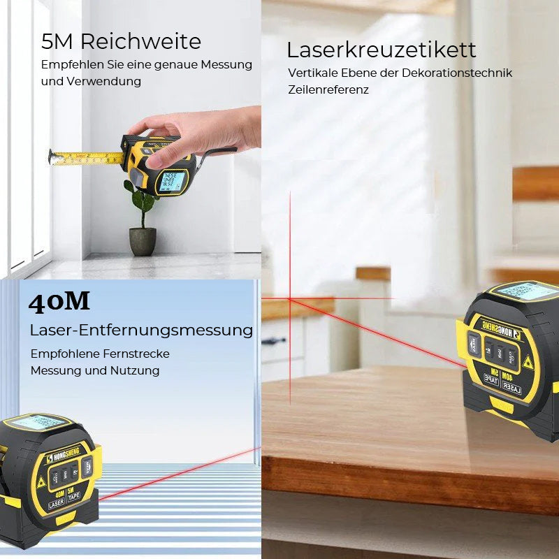 Gluschwein - 3-in-1-Infrarot-Laserbandmessung