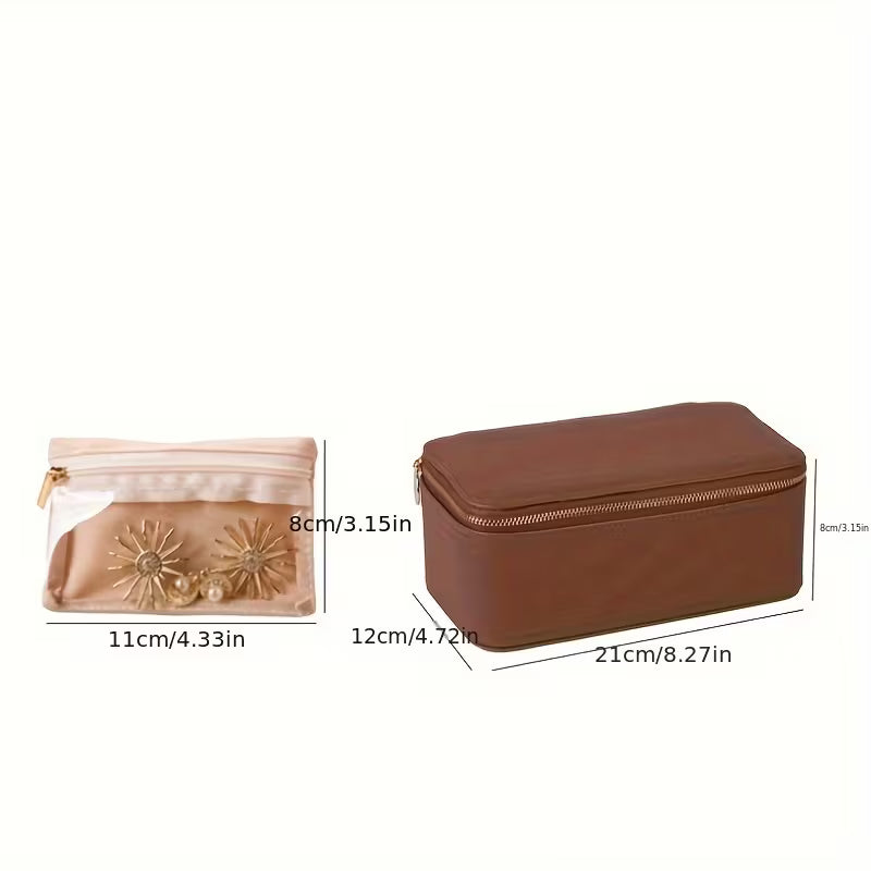 Gluschwein - Jewellery Case - Schmuck-Reisebox mit 12 Samtbeuteln – Verknötungsfrei