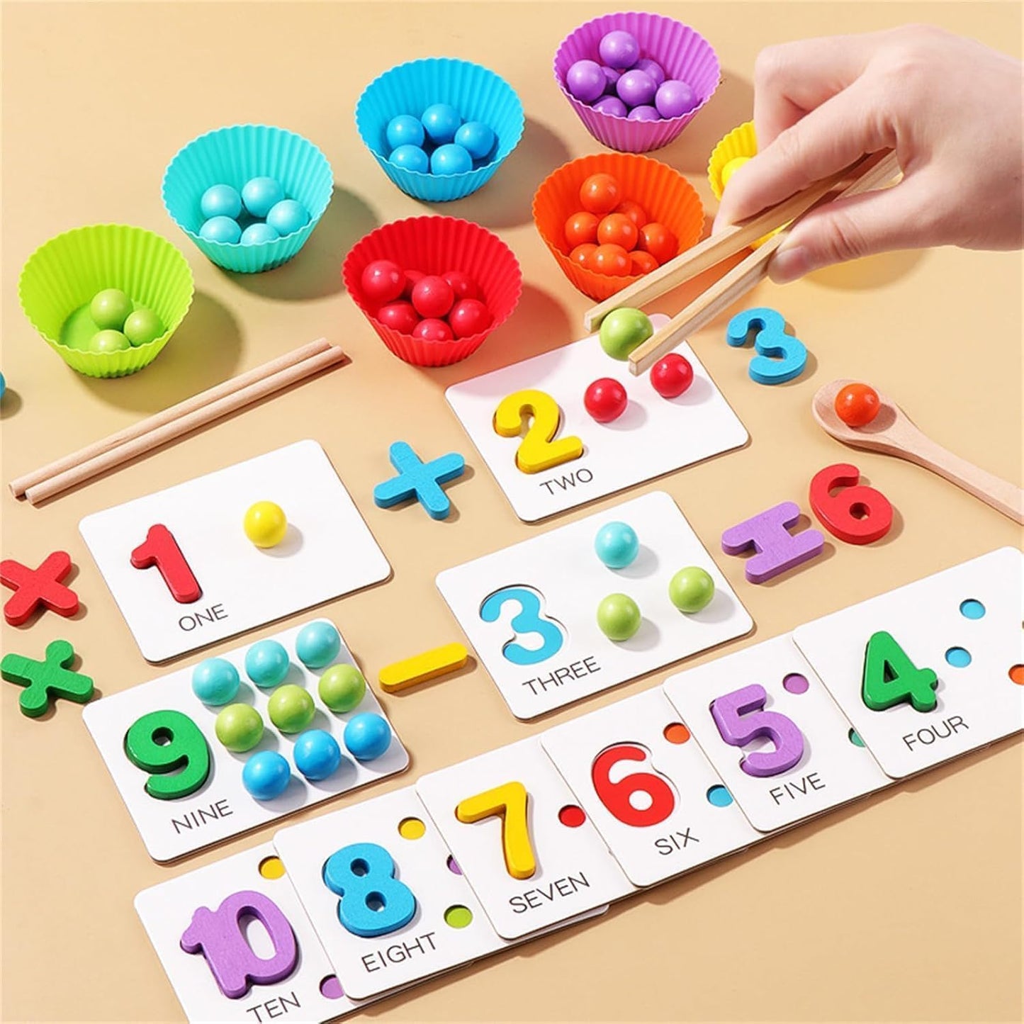 PlayMath - Montessori Mathe-Set — Spielerisch Mathe-Selbstvertrauen stärken
