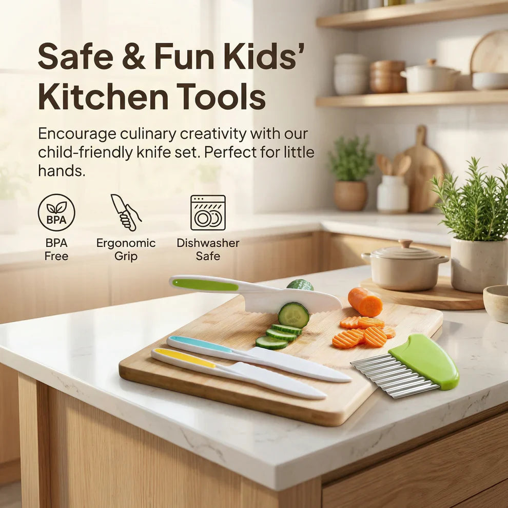 Kids Cooking Knife - Wecken Sie mit jedem sicheren Schnitt das Selbstvertrauen und die Kreativität Ihres Kindes