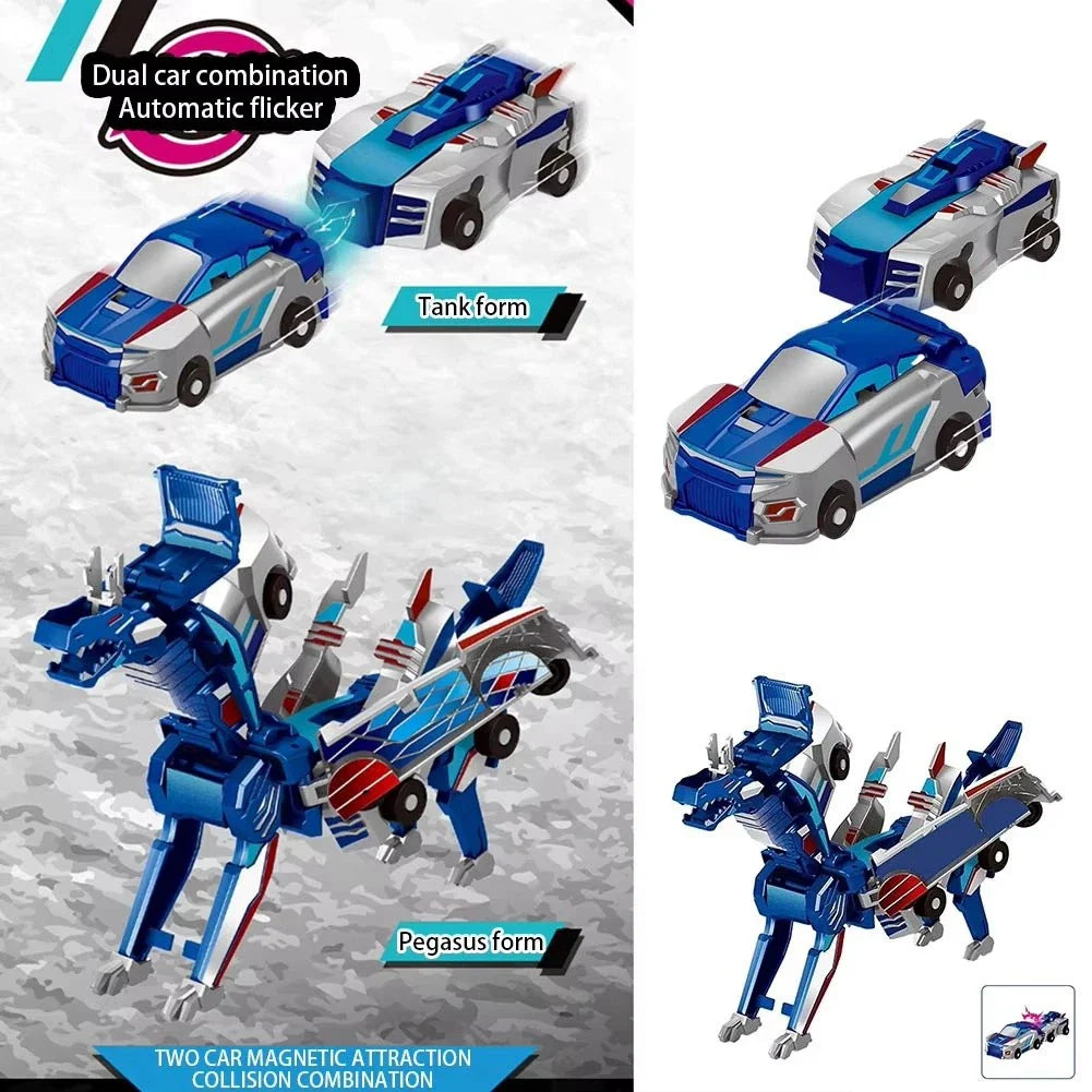Gluschwein - CarTransform - 2-in-1-Verwandlungsfähiges Rennwagen-Spielzeug