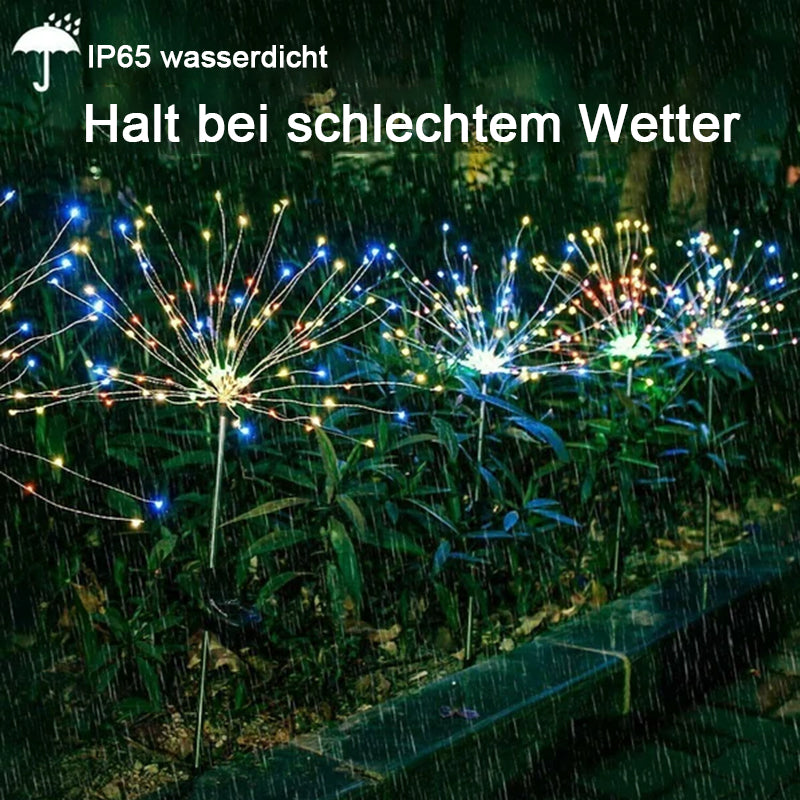 Gluschwein - Wasserdichte Solargarten-Feuerwerkslampe