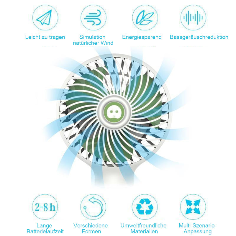 Gluschwein - Mini Verformbarer Tragbarer Ventilator